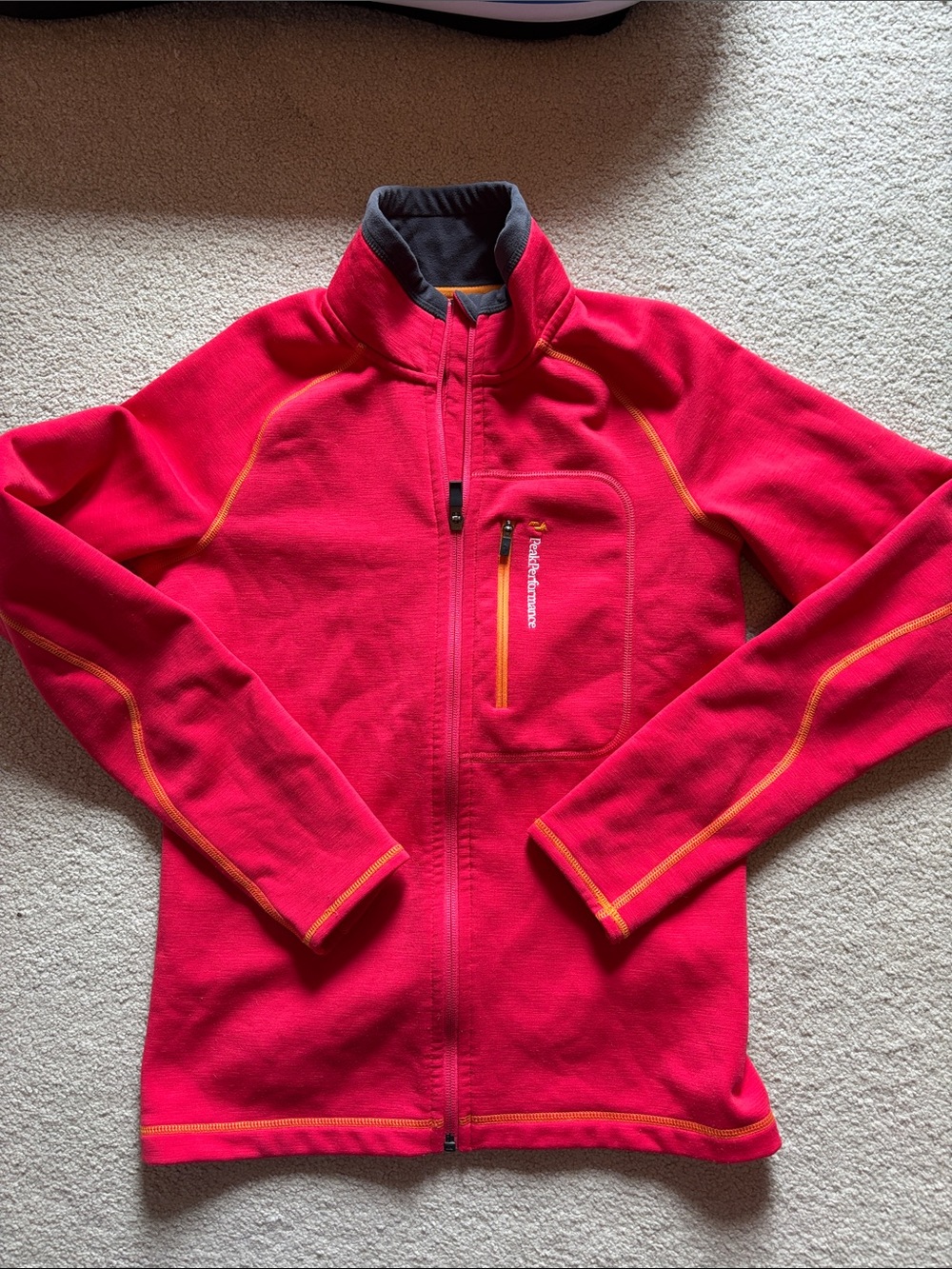 Peak Performance Heli Mid Full-Zip Jacket with Contrast Stitching